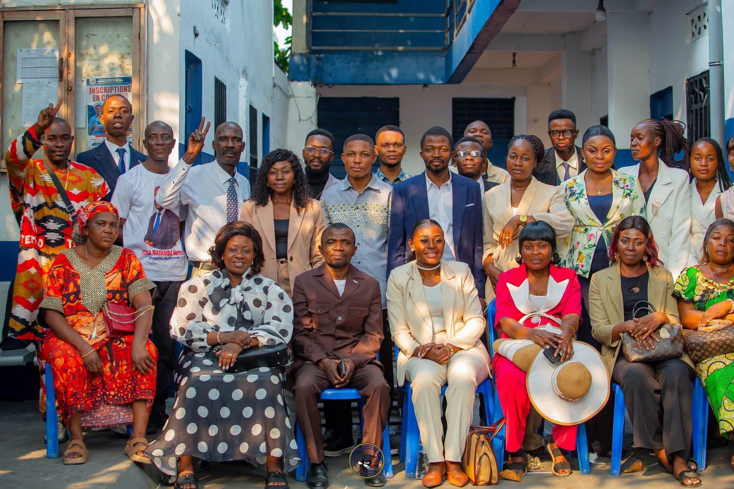 BCP leadership and staff gathered together in Kinshasa
